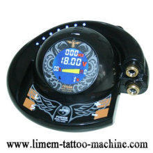 The newest digital UFO tattoo power supply with two clip cords